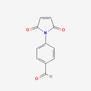 molecular formula C11H7NO3 B3259882 4-(2,5-dioxo-2,5-dihydro-1H-pyrrol-1-yl)benzaldehyde CAS No. 32487-80-2