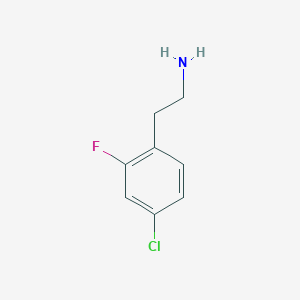 molecular formula C8H9ClFN B3259897 (4-Chloro-2-fluorobenzyl)methylamine CAS No. 325163-33-5