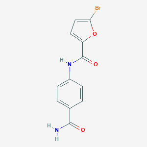 5-bromo-N-(4-carbamoylphenyl)furan-2-carboxamide