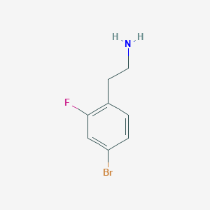 molecular formula C8H9BrFN B3259904 2-(4-溴-2-氟苯基)乙胺 CAS No. 325163-35-7