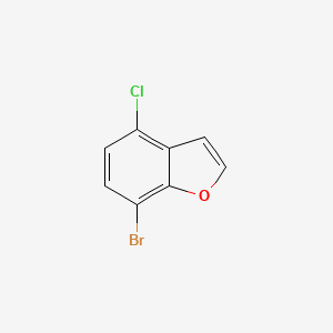 molecular formula C8H4BrClO B3259913 7-Bromo-4-chlorobenzofuran CAS No. 325486-41-7
