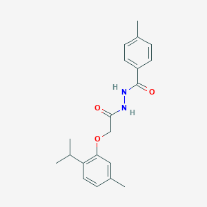 2-(2-isopropyl-5-methylphenoxy)-N'-(4-methylbenzoyl)acetohydrazide