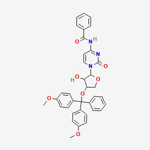 molecular formula C36H33N3O7 B3259934 N-(1-(4-(Bis(4-methoxyphenyl)(phenyl)methoxy)-3-hydroxytetrahydrofuran-2-yl)-2-oxo-1,2-dihydropyrimidin-4-yl)benzamide CAS No. 325683-91-8