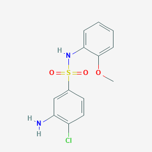 3-amino-4-chloro-N-(2-methoxyphenyl)benzene-1-sulfonamide