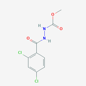 molecular formula C9H8Cl2N2O3 B325995 Methyl 2-(2,4-dichlorobenzoyl)hydrazinecarboxylate 