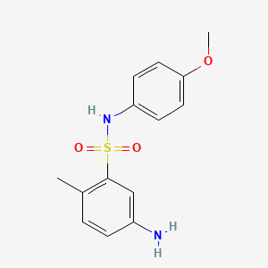 5-amino-N-(4-methoxyphenyl)-2-methylbenzene-1-sulfonamide