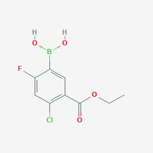 4-Chloro-2-fluoro-5-ethoxycarbonylphenylboronic acid