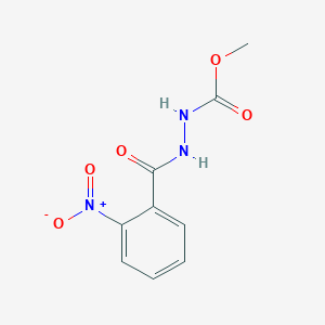 molecular formula C9H9N3O5 B325997 Methyl 2-{2-nitrobenzoyl}hydrazinecarboxylate 