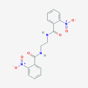 molecular formula C16H14N4O6 B326002 2-nitro-N-[2-({2-nitrobenzoyl}amino)ethyl]benzamide 