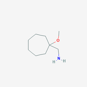molecular formula C9H19NO B3260023 (1-Methoxycycloheptyl)methanamine CAS No. 326487-82-5
