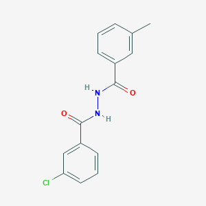 molecular formula C15H13ClN2O2 B326006 N'-(3-chlorobenzoyl)-3-methylbenzohydrazide 