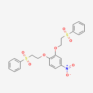 1,2-Bis[2-(benzenesulfonyl)ethoxy]-4-nitrobenzene