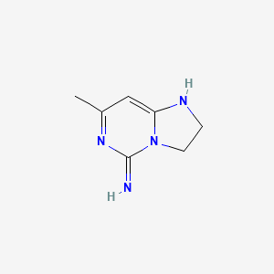 molecular formula C7H10N4 B3260079 7-Methyl-2,3-dihydroimidazo[1,2-c]pyrimidin-5-amine CAS No. 32705-68-3