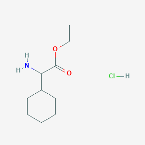 molecular formula C10H20ClNO2 B3260083 Ethyl 2-amino-2-cyclohexylacetate hydrochloride CAS No. 327052-06-2