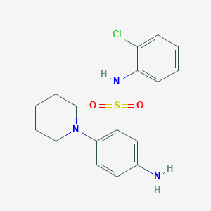 5-Amino-N-(2-chloro-phenyl)-2-piperidin-1-yl-benzenesulfonamide