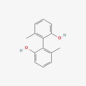 molecular formula C14H14O2 B3260121 S-6,6'-Dimethyl biphenyl-2,2'-diol CAS No. 32750-01-9