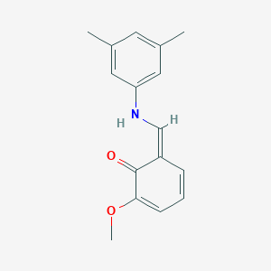 molecular formula C16H17NO2 B326013 (6Z)-6-[(3,5-dimethylanilino)methylidene]-2-methoxycyclohexa-2,4-dien-1-one 