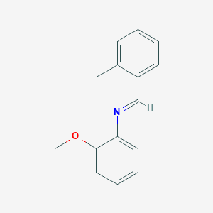 molecular formula C15H15NO B326018 2-methoxy-N-(2-methylbenzylidene)aniline 