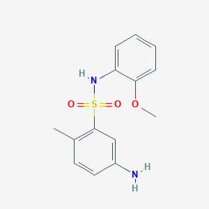 molecular formula C14H16N2O3S B3260196 5-氨基-N-(2-甲氧苯基)-2-甲基苯-1-磺酰胺 CAS No. 328028-39-3