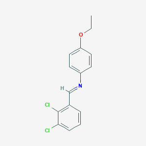 molecular formula C15H13Cl2NO B326023 N-(2,3-dichlorobenzylidene)-N-(4-ethoxyphenyl)amine 