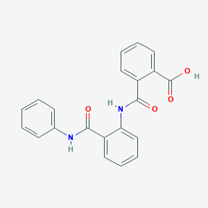 molecular formula C21H16N2O4 B326025 2-{[2-(Anilinocarbonyl)anilino]carbonyl}benzoic acid 