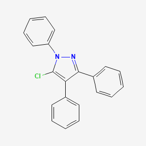molecular formula C21H15ClN2 B3260263 5-Chloro-1,3,4-triphenyl-1H-pyrazole CAS No. 32859-09-9