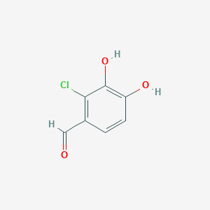 molecular formula C7H5ClO3 B3260265 2-Chloro-3,4-dihydroxybenzaldehyde CAS No. 32864-11-2