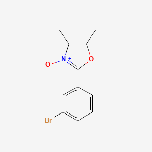 molecular formula C11H10BrNO2 B3260270 2-(3-Bromophenyl)-4,5-dimethyloxazole-3-oxide CAS No. 328918-93-0