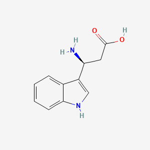molecular formula C11H12N2O2 B3260285 (S)-3-Amino-3-(1H-indol-3-yl)propanoic acid CAS No. 329013-06-1