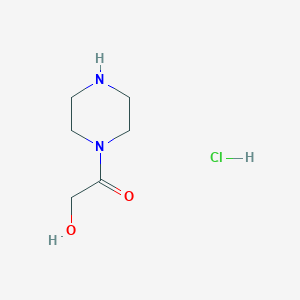 molecular formula C6H13ClN2O2 B3260334 2-Hydroxy-1-(piperazin-1-yl)ethan-1-one hydrochloride CAS No. 329794-42-5