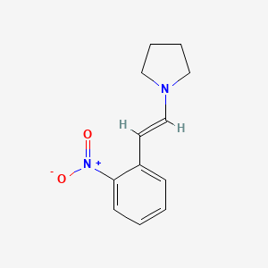 molecular formula C12H14N2O2 B3260340 (E)-1-(2-nitrostyryl)pyrrolidine CAS No. 32989-69-8