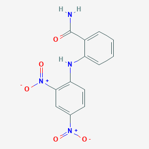 molecular formula C13H10N4O5 B326036 2-[(2,4-Dinitrophenyl)amino]benzamide 
