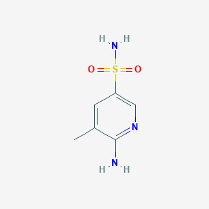 molecular formula C6H9N3O2S B3260362 6-Amino-5-methylpyridine-3-sulfonamide CAS No. 329945-05-3