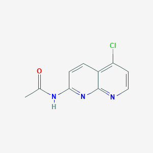 molecular formula C10H8ClN3O B3260373 N-(5-chloro-1,8-naphthyridin-2-yl)acetamide CAS No. 33007-28-2