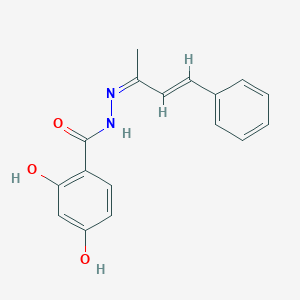 molecular formula C17H16N2O3 B326040 2,4-dihydroxy-N'-(1-methyl-3-phenyl-2-propenylidene)benzohydrazide 