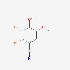 molecular formula C9H7Br2NO2 B3260409 2,3-Dibromo-4,5-dimethoxybenzonitrile CAS No. 330462-55-0