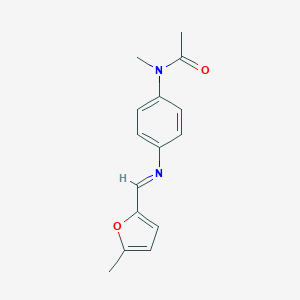 N-methyl-N-(4-{[(5-methyl-2-furyl)methylene]amino}phenyl)acetamide