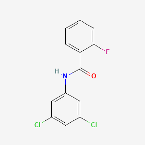 molecular formula C13H8Cl2FNO B3260416 N-(3,5-dichlorophenyl)-2-fluorobenzamide CAS No. 330469-05-1