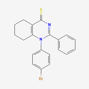 molecular formula C20H17BrN2S B3260442 1-(4-bromophenyl)-2-phenyl-5,6,7,8-tetrahydroquinazoline-4(1H)-thione CAS No. 330677-70-8