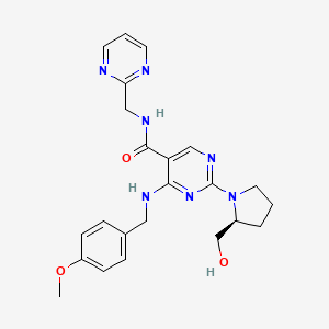 molecular formula C23H27N7O3 B3260450 Avanafil impurity 28 CAS No. 330784-50-4