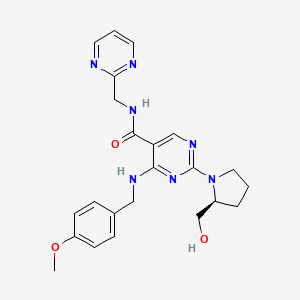 molecular formula C23H27N7O3 B3260450 阿伐那非杂质 28 CAS No. 330784-50-4