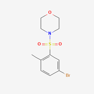 molecular formula C11H14BrNO3S B3260468 4-(5-溴-2-甲基苯磺酰基)吗啉 CAS No. 330827-25-3
