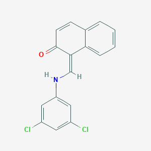 molecular formula C17H11Cl2NO B326048 (1Z)-1-[(3,5-dichloroanilino)methylidene]naphthalen-2-one 