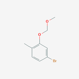 molecular formula C9H11BrO2 B3260496 4-Bromo-2-(methoxymethoxy)-1-methylbenzene CAS No. 331273-56-4