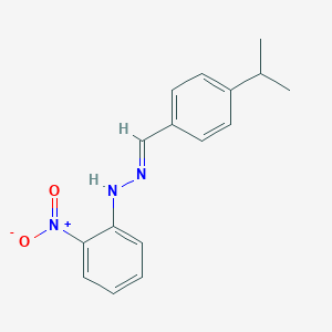 molecular formula C16H17N3O2 B326053 4-Isopropylbenzaldehyde {2-nitrophenyl}hydrazone 