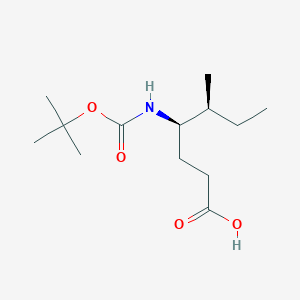 (4R,5S)-4-((tert-Butoxycarbonyl)amino)-5-methylheptanoic acid