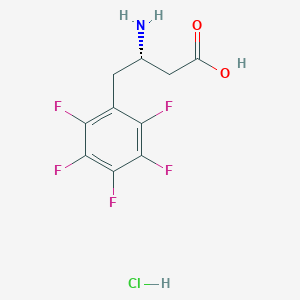 molecular formula C10H9ClF5NO2 B3260565 (S)-3-Amino-4-pentafluorophenylbutanoic acid hydrochloride CAS No. 331847-07-5