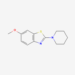 molecular formula C13H16N2OS B3260577 6-Methoxy-2-(piperidin-1-yl)benzo[d]thiazole CAS No. 33186-14-0