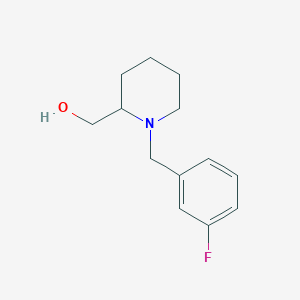 molecular formula C13H18FNO B3260582 [1-(3-Fluoro-benzyl)-piperidin-2-yl]-methanol CAS No. 331978-24-6