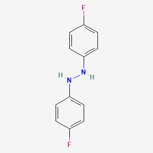 molecular formula C12H10F2N2 B3260587 1,2-Bis(4-fluorophenyl)hydrazine CAS No. 332-06-9